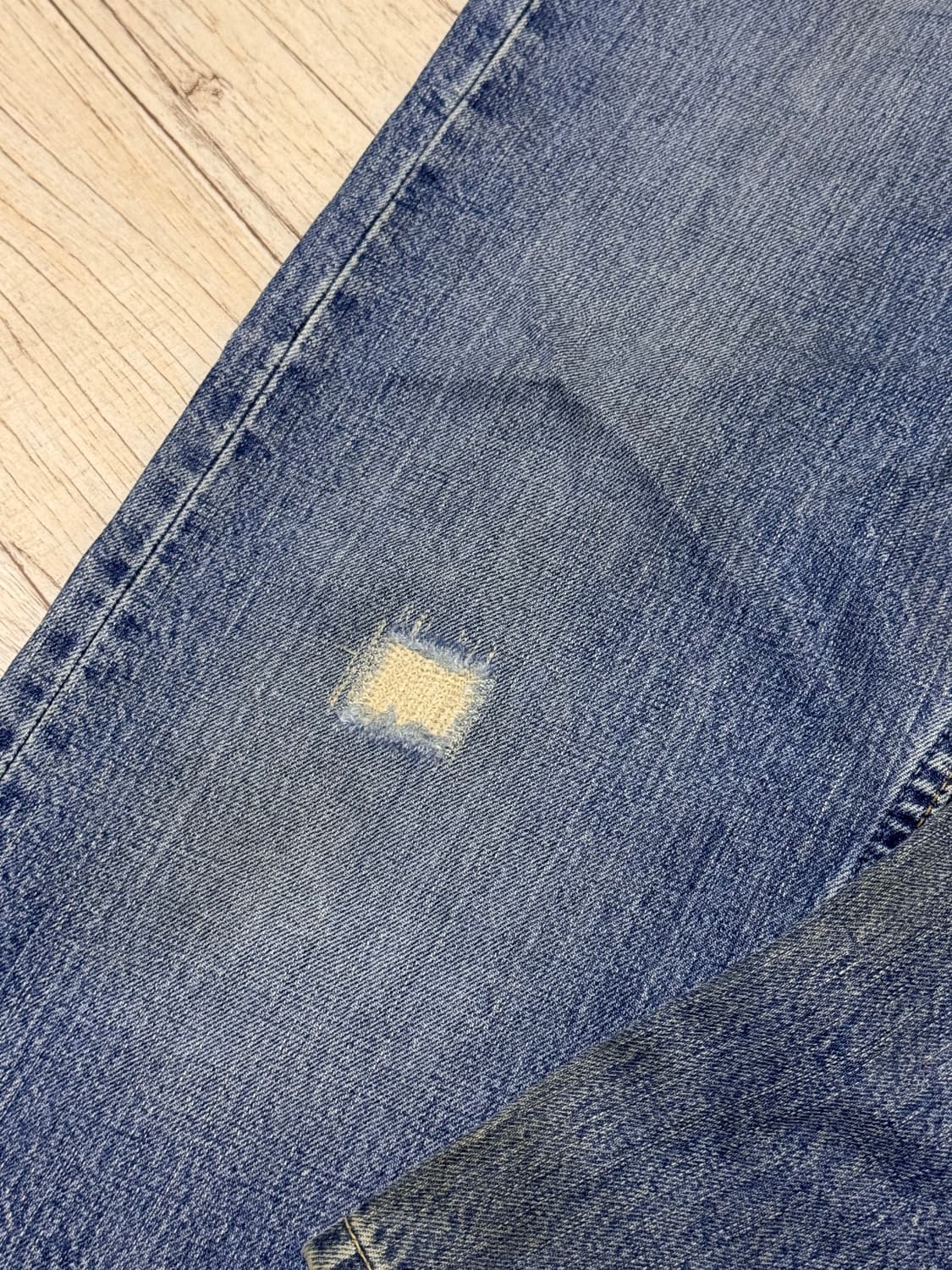 (33-34)유럽 리바이스 501 워싱 데님 lvc 데미지패치 상품이미지6