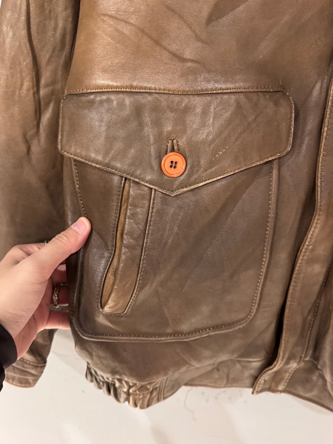 USAF 타입 A-2 양가죽 봄버 레더자켓  상품이미지4