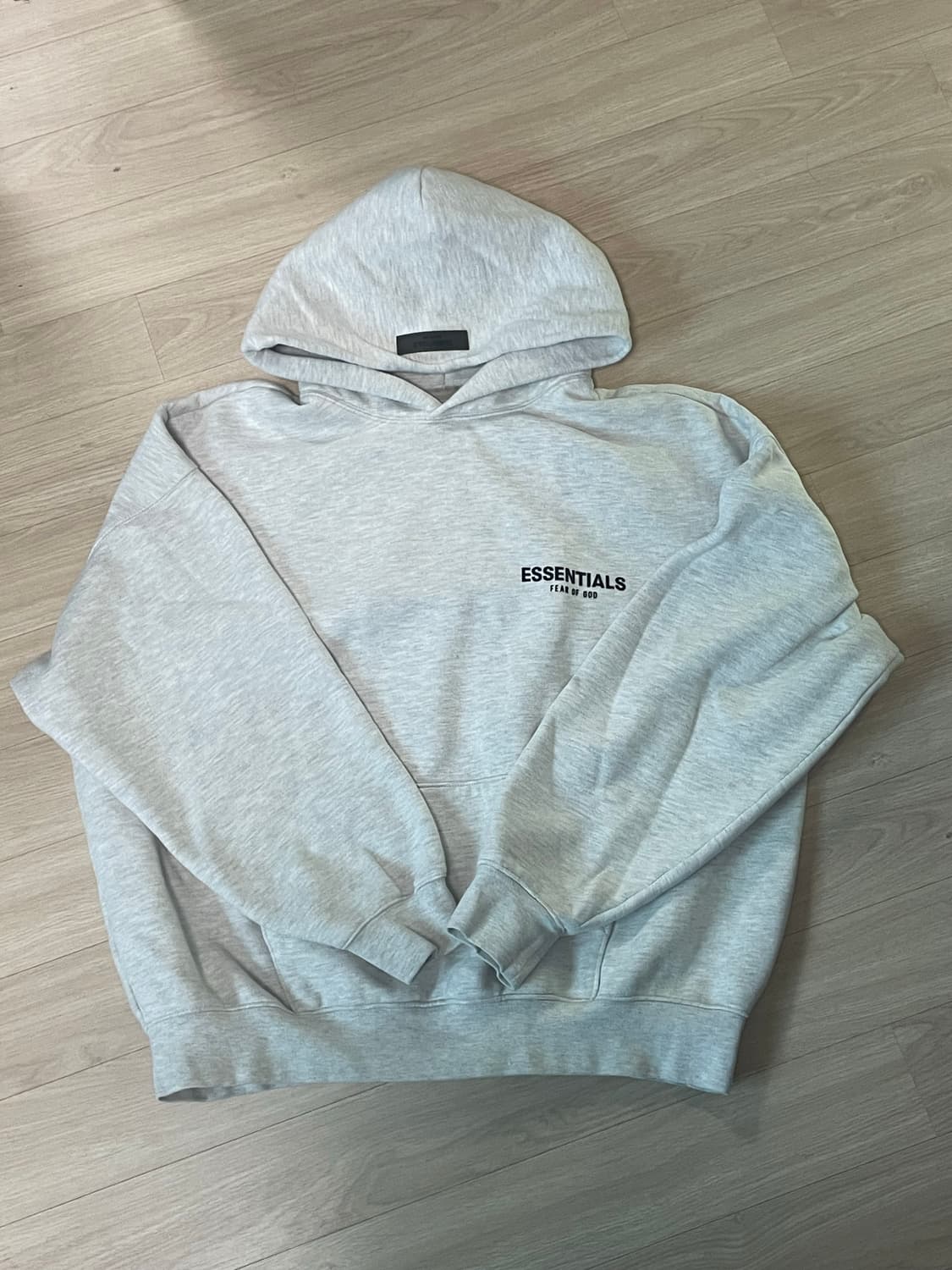 에센셜 후드티 오트밀 L 상품이미지1