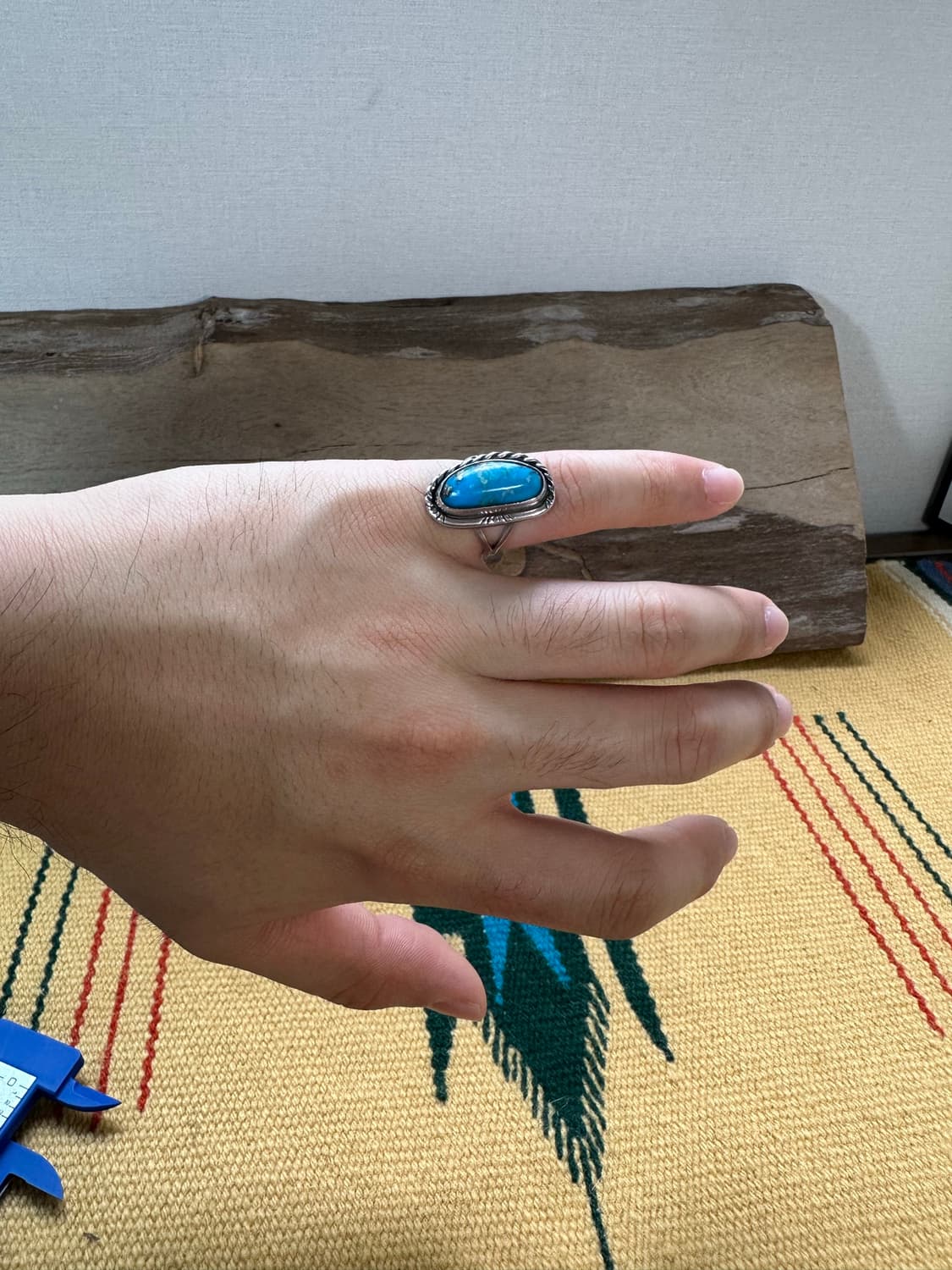 Navajo Kingman Turquoise Ring 네이티브 아메리칸  상품이미지10