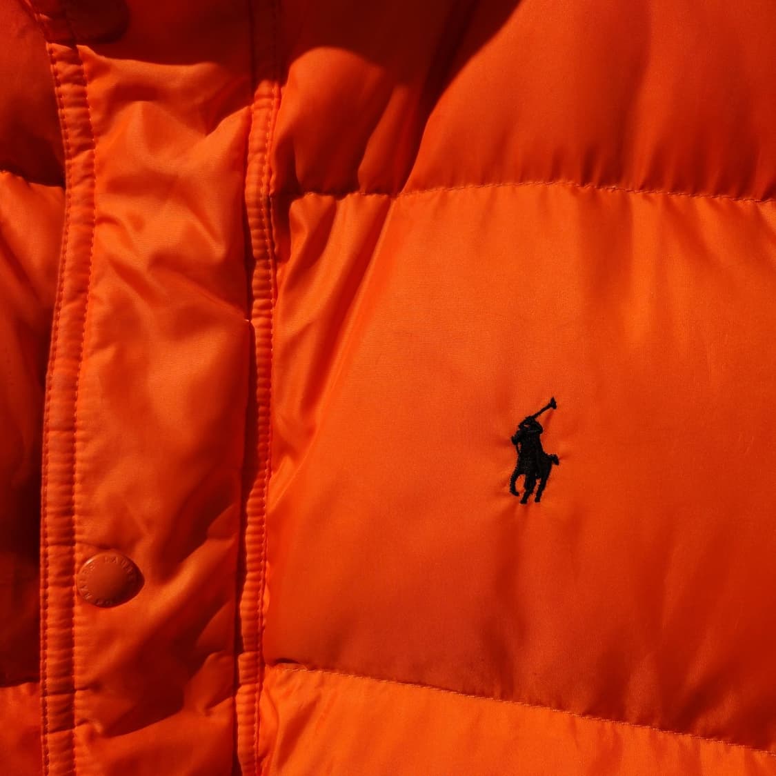 폴로랄프로렌 00s 오렌지 푸퍼 덕다운 패딩 XL 람포지퍼 상품이미지2