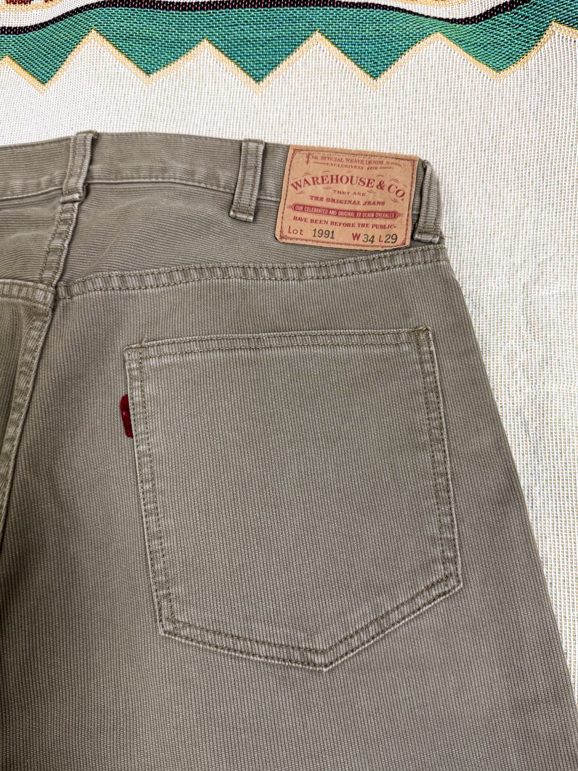 웨어하우스x빔즈플러스 코듀로이팬츠 34 상품이미지1