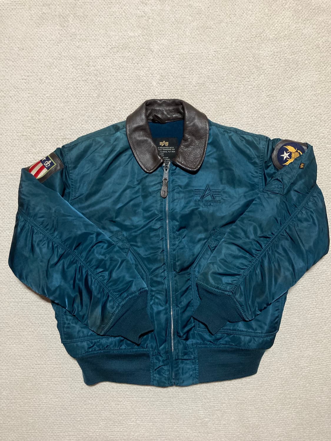 00s Alpha Industries USA 플라이트 자켓 L 상품이미지1