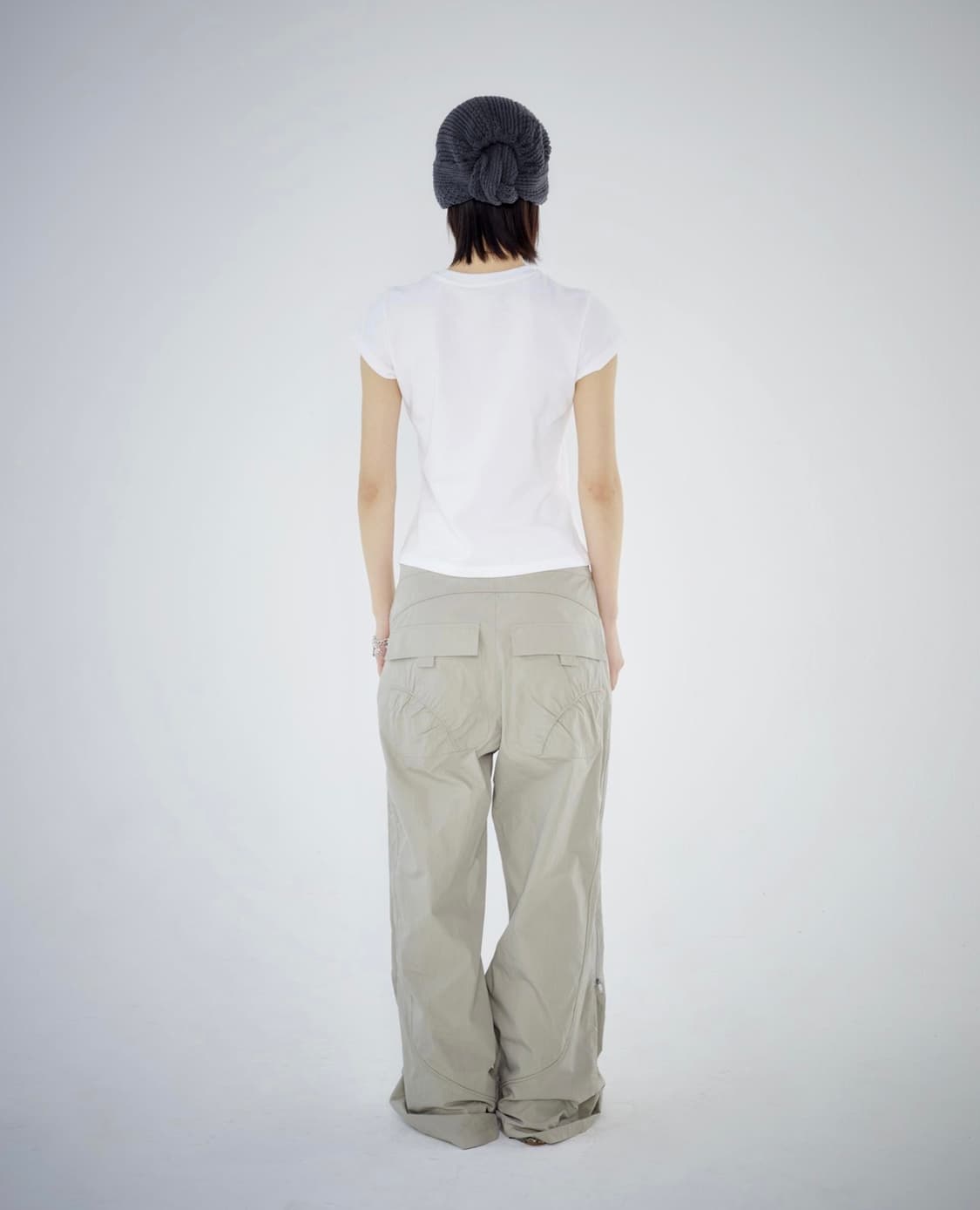 coyceio - side zipper line pants beige 상품이미지5