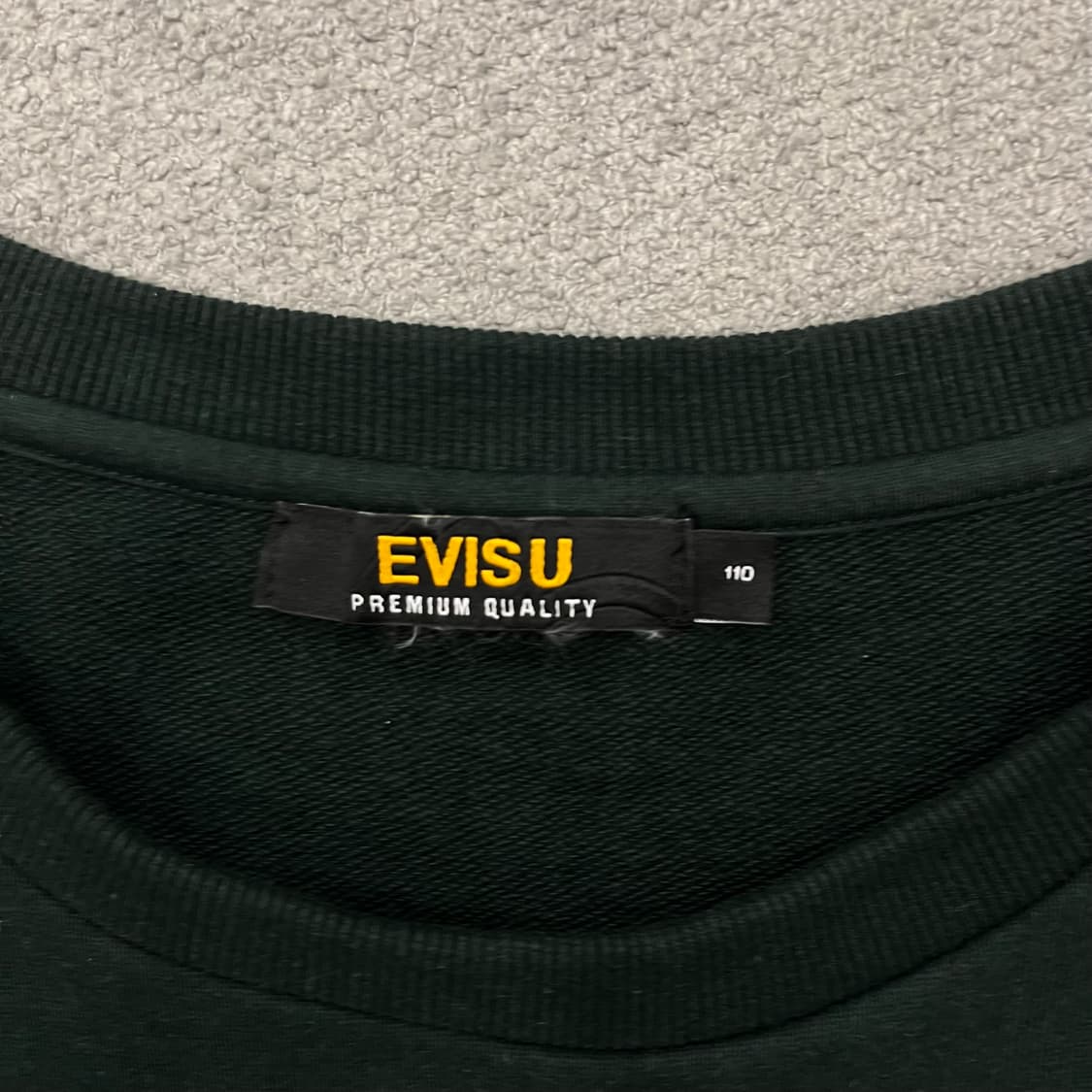 110 EVISU 에비수 그린 맨투맨 상품이미지4