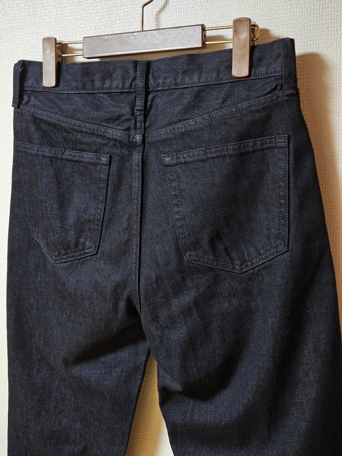 유니클로 레귤러핏 블랙 진 청바지 31 상품이미지4