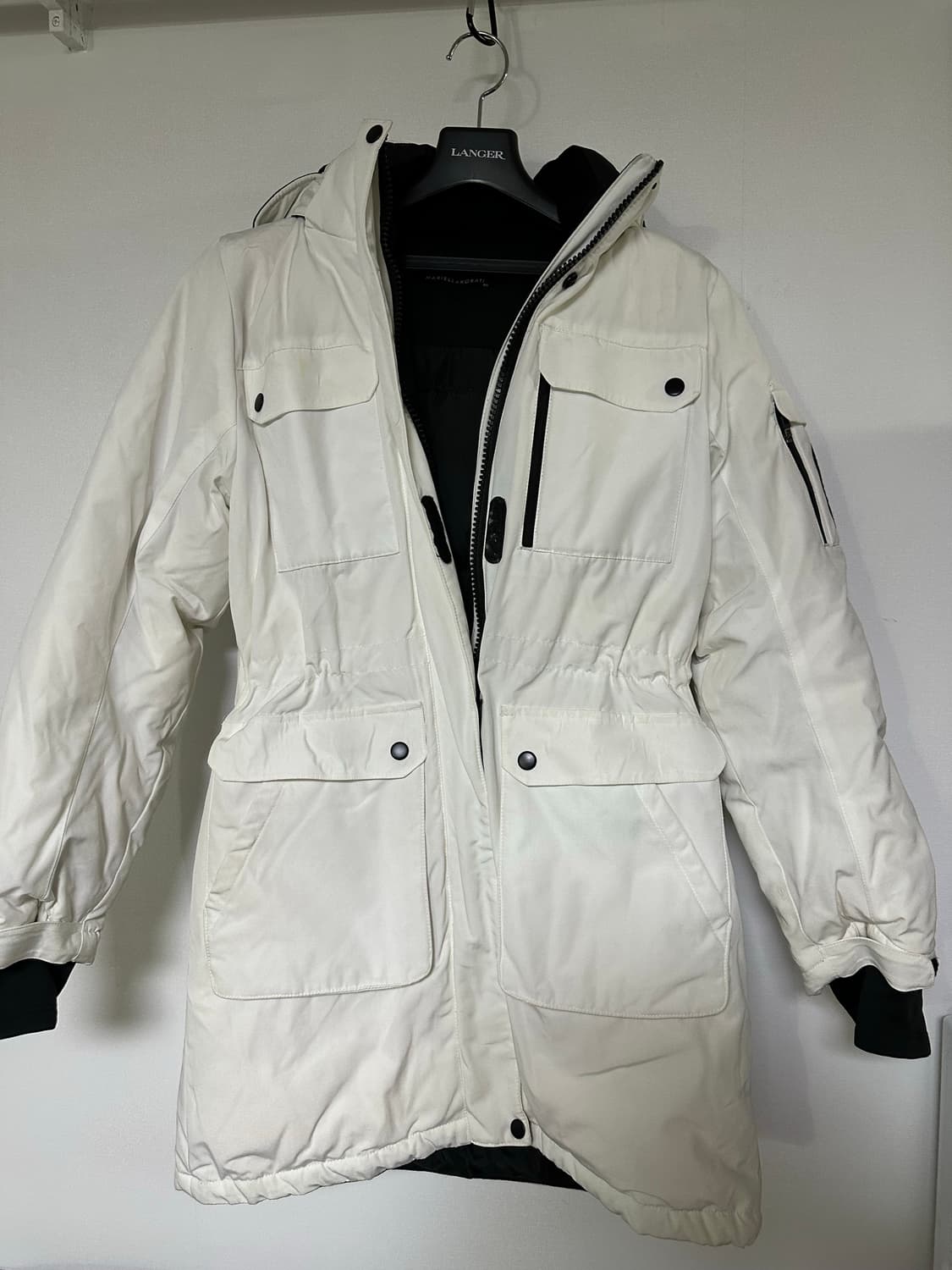 마리엘라로사티 화이트 롱 패딩 코트 상품이미지1