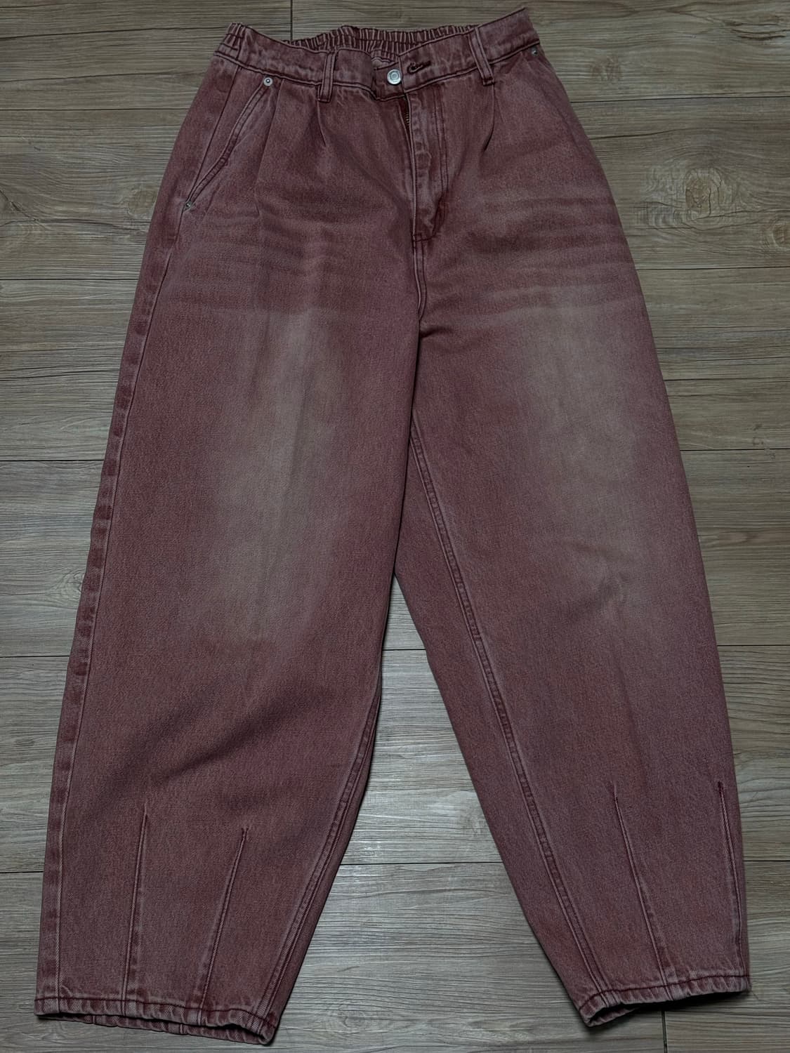 더스티 핑크 벌룬 데님팬츠 m사이즈 상품이미지2