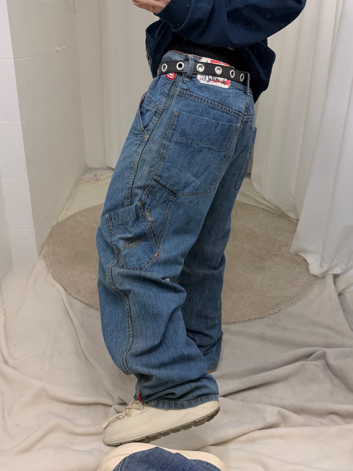 에코 언리미티드 사이드 포켓 데님 힙합 팬츠 상품이미지1