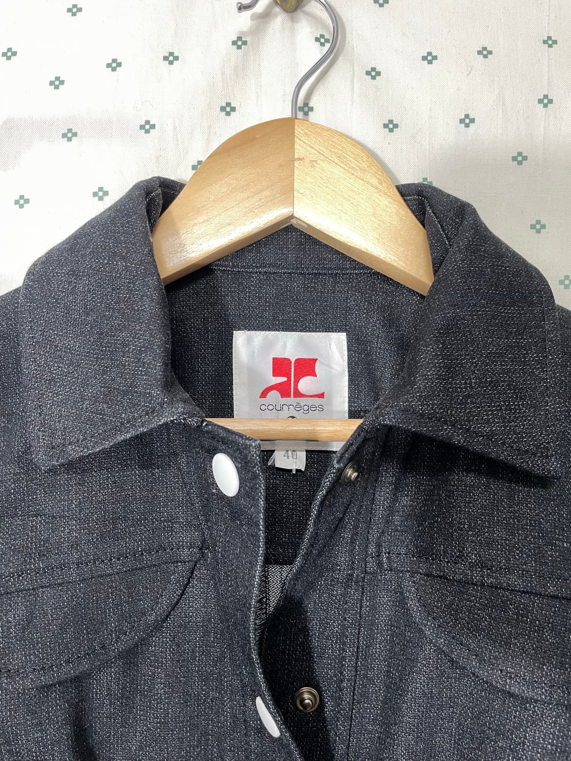 꾸레쥬 크롭 데님자켓 상품이미지5