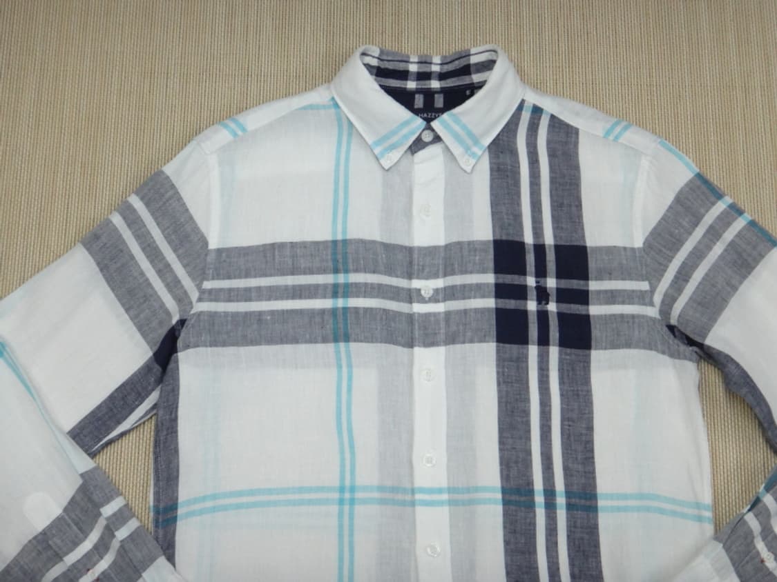 (100) HAZZYS 헤지스 린넨 하절기 남성 긴팔 셔츠 상품이미지3