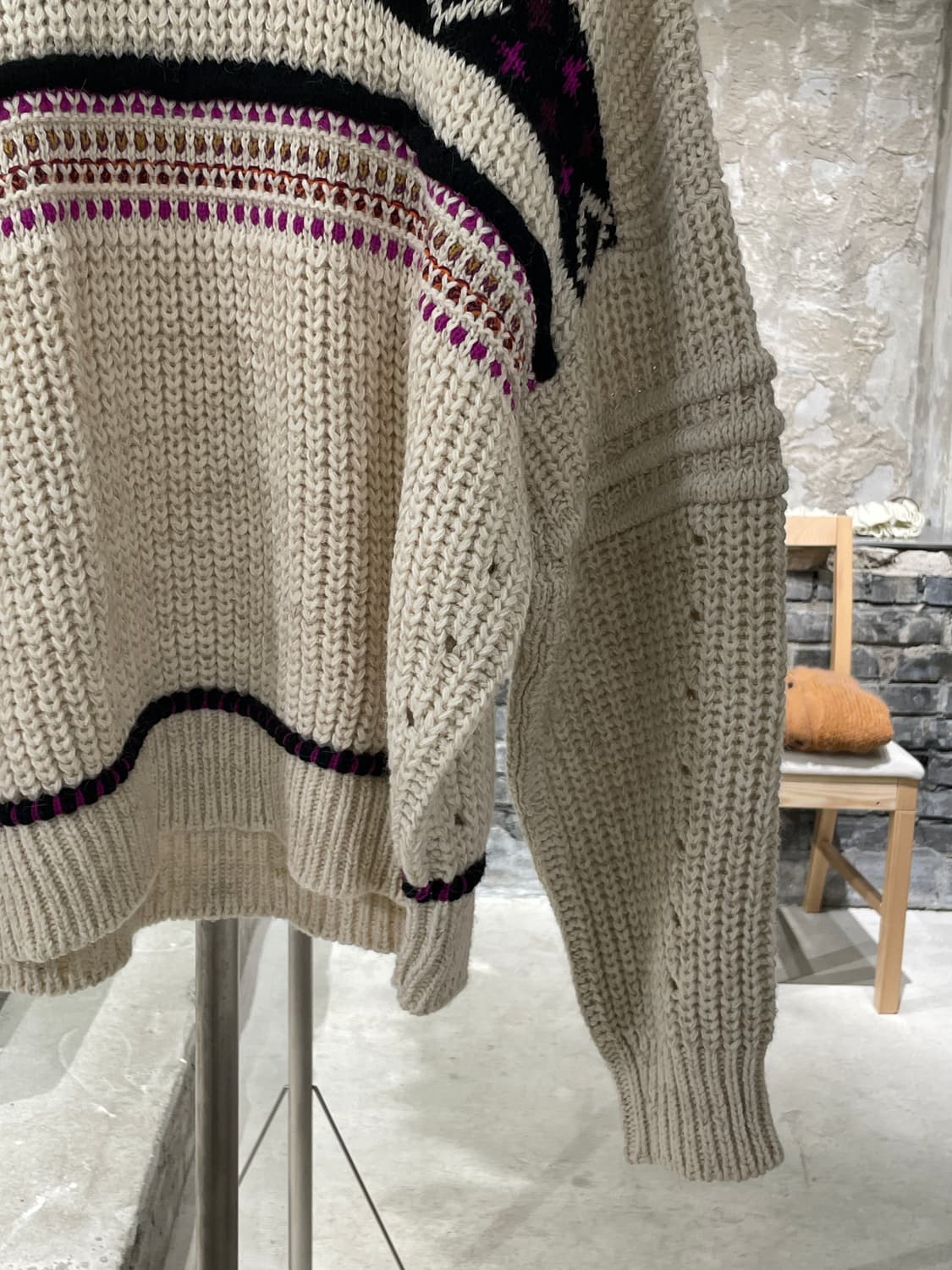 이자벨 마랑 아이보리 쿠퍼 자카드 스웨터 상품이미지5