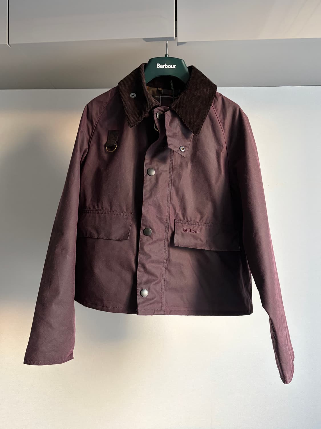 barbour spey bordeaux xs size 바버스페이 새상품 상품이미지4