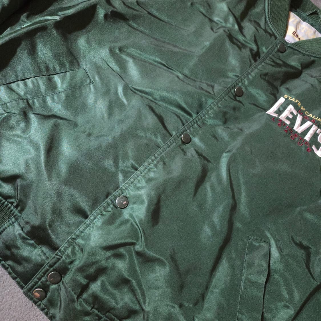 리바이스 90s 빅로고 바시티 자켓 XL 그린 상품이미지5