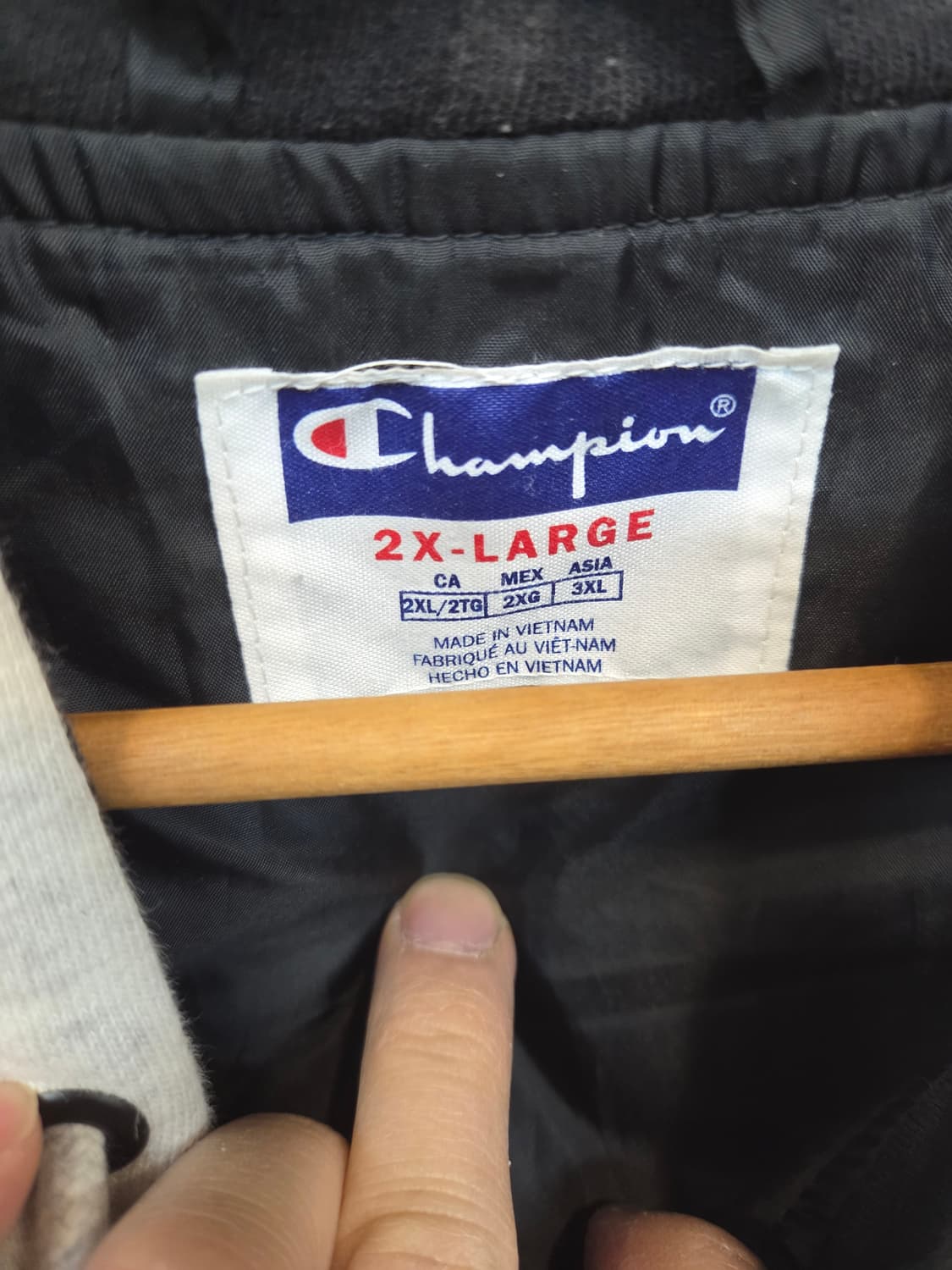 챔피온 빅사이즈 부클 c 로고 후드 코치자켓 xxl xxxl 상품이미지3