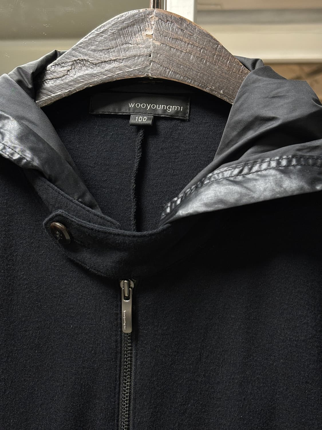 우영미 레이어드 니트 후드집업 상품이미지8