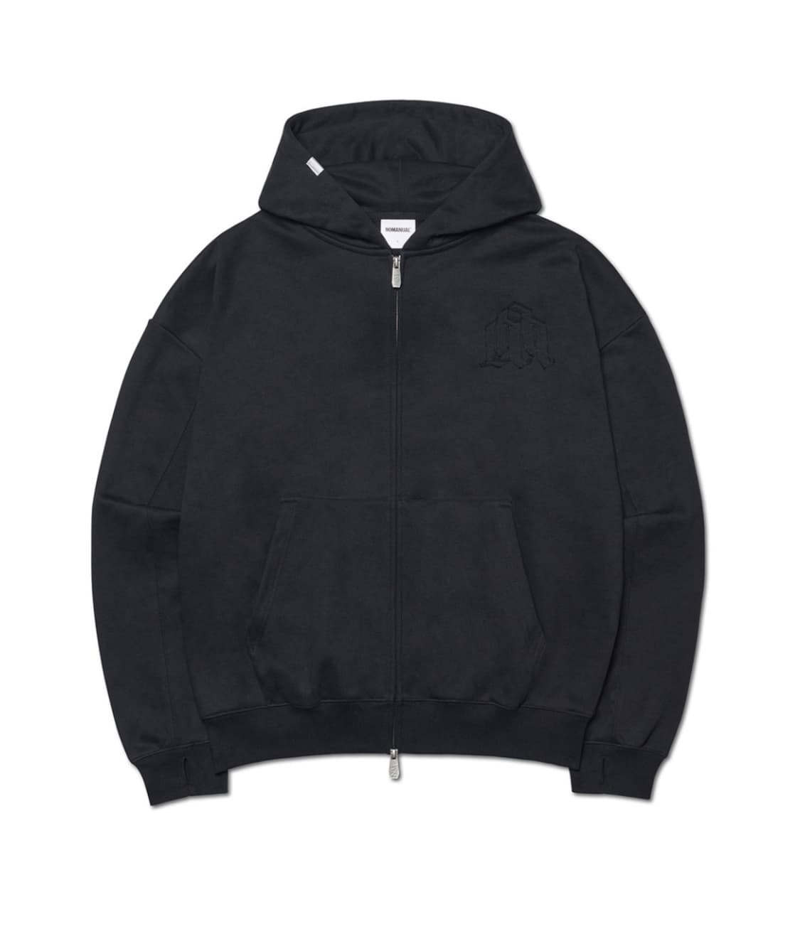 노매뉴얼 후드집업 overlay logo hood zipup  상품이미지1