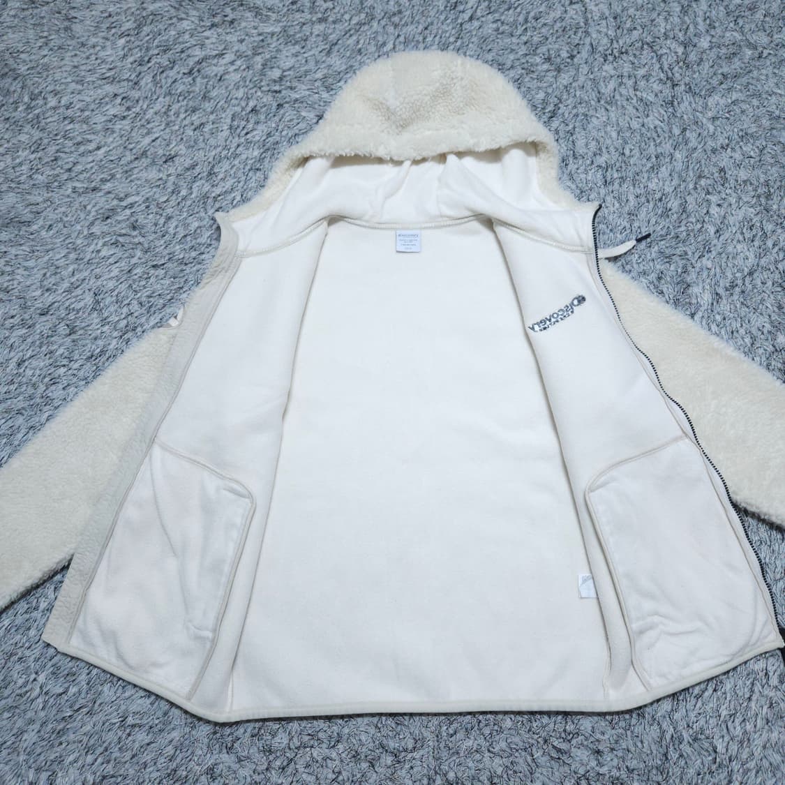 디스커버리)95 남자 뽀글이 후드집업 양털 / 왕눈이샵 상품이미지8