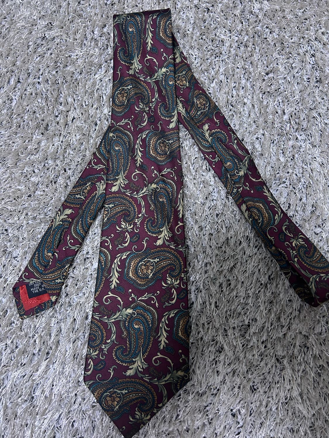 영국제 아쿠아스큐텀 실크 넥타이 상품이미지1