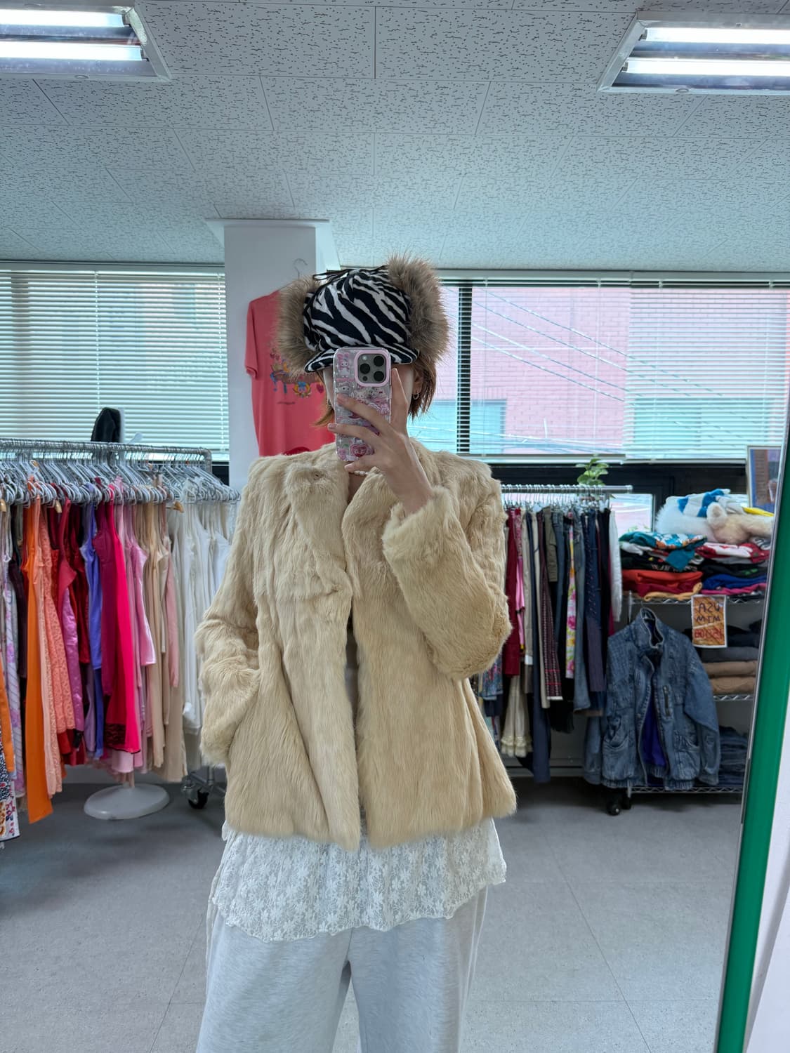 Rabbit fur jacket  상품이미지1