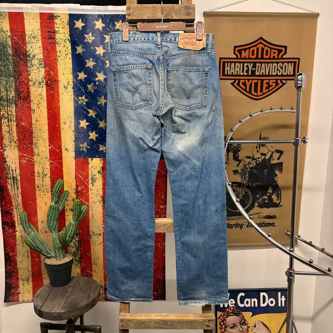 00s 리바이스 501 클래식 스트레이트 빈티지 워싱 데님팬츠 N388 상품이미지2