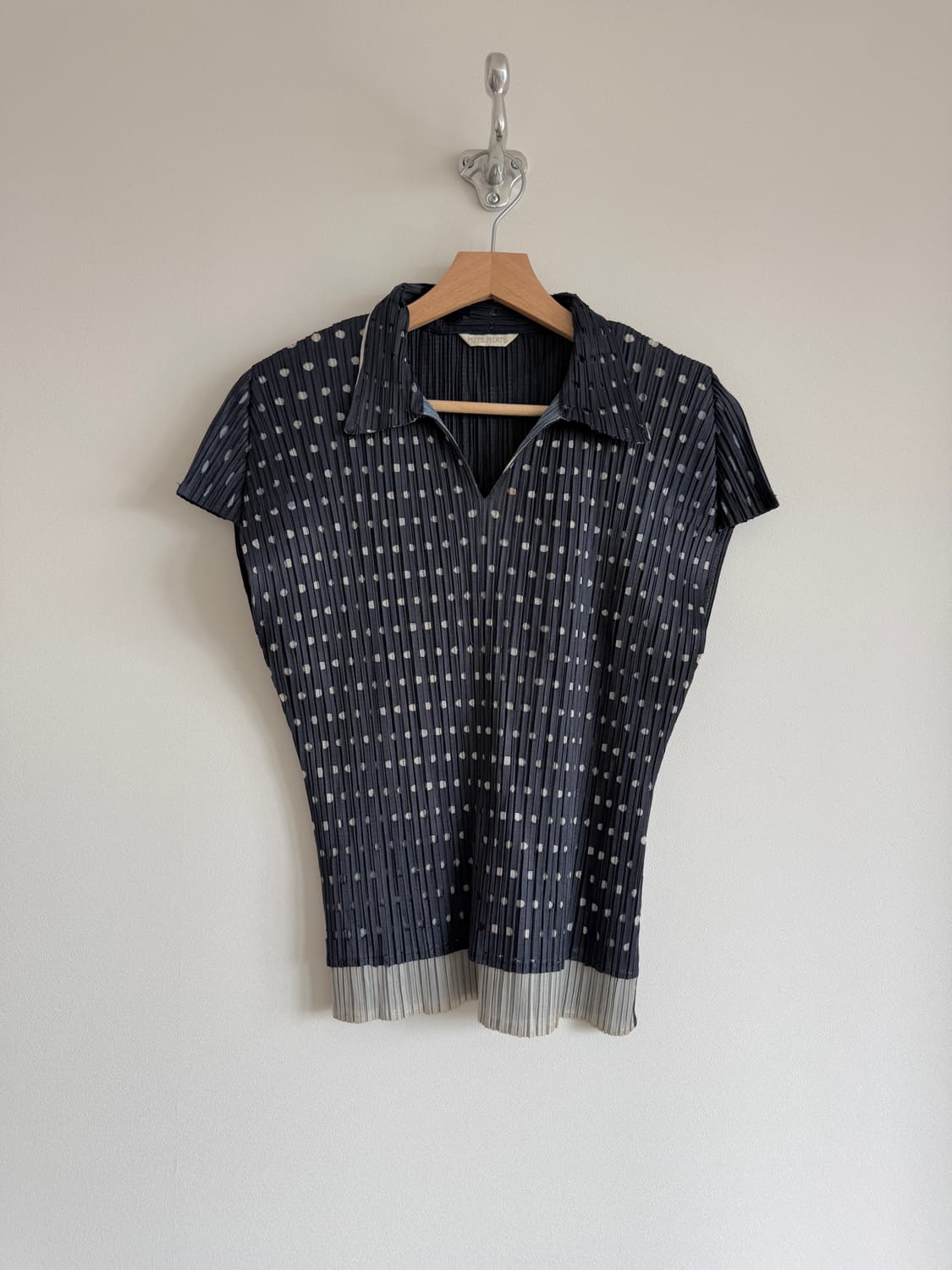 Pre owned 도트 플리츠 탑 상품이미지1