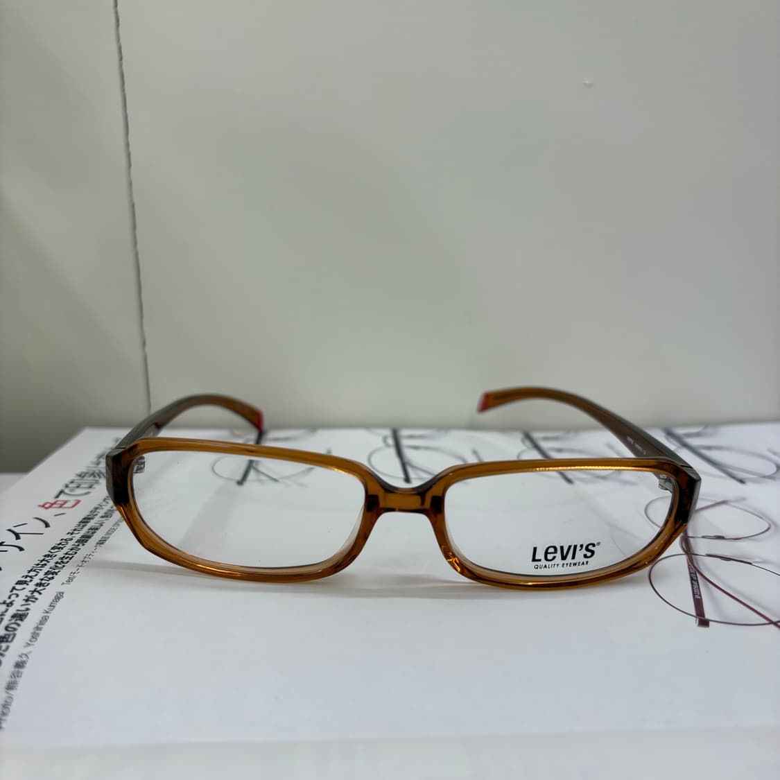 LEVI'S 브라운 빈티지 뿔테 안경 상품이미지2