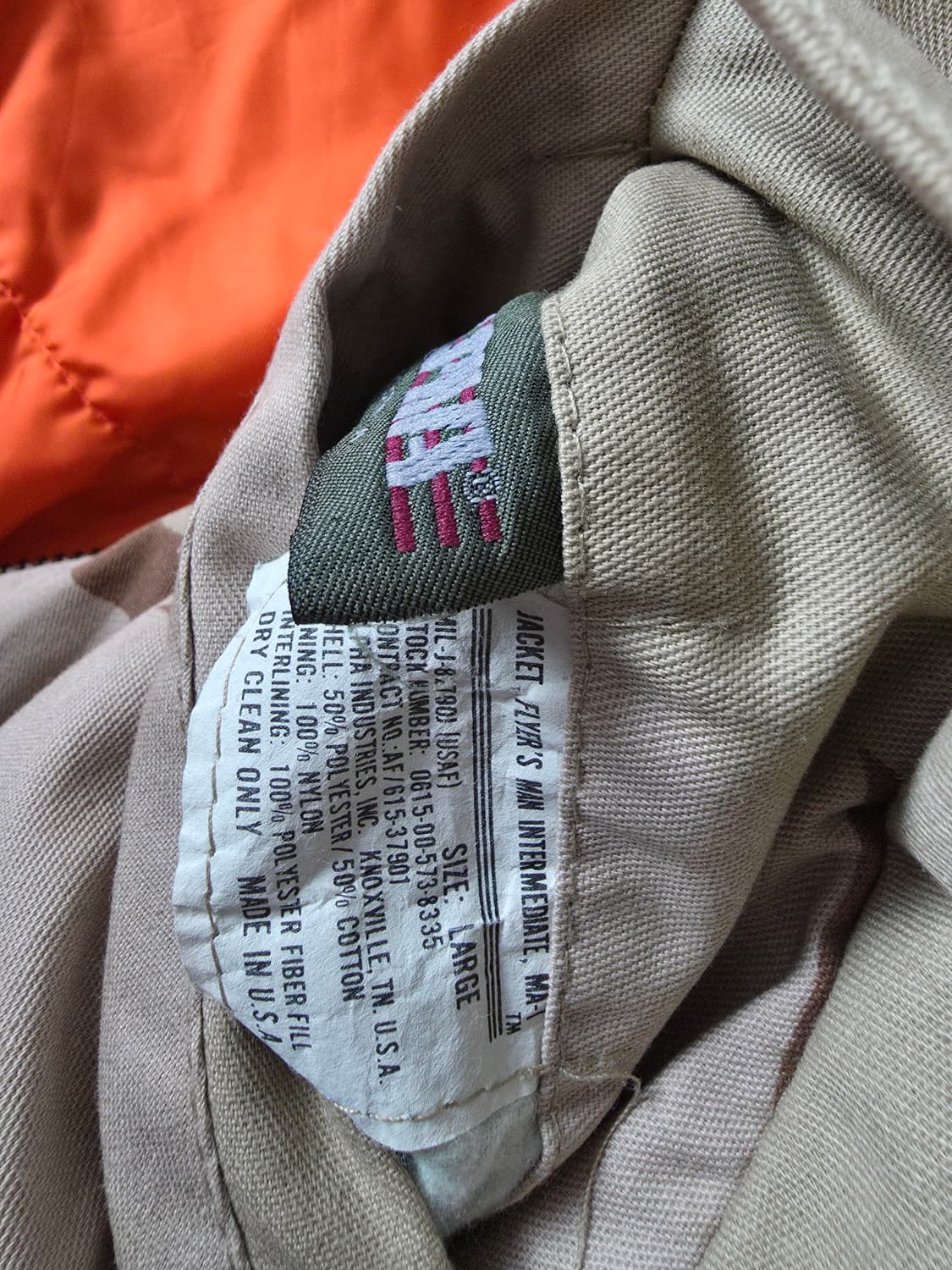 알파 MA1 사막삼색 xl 상품이미지3