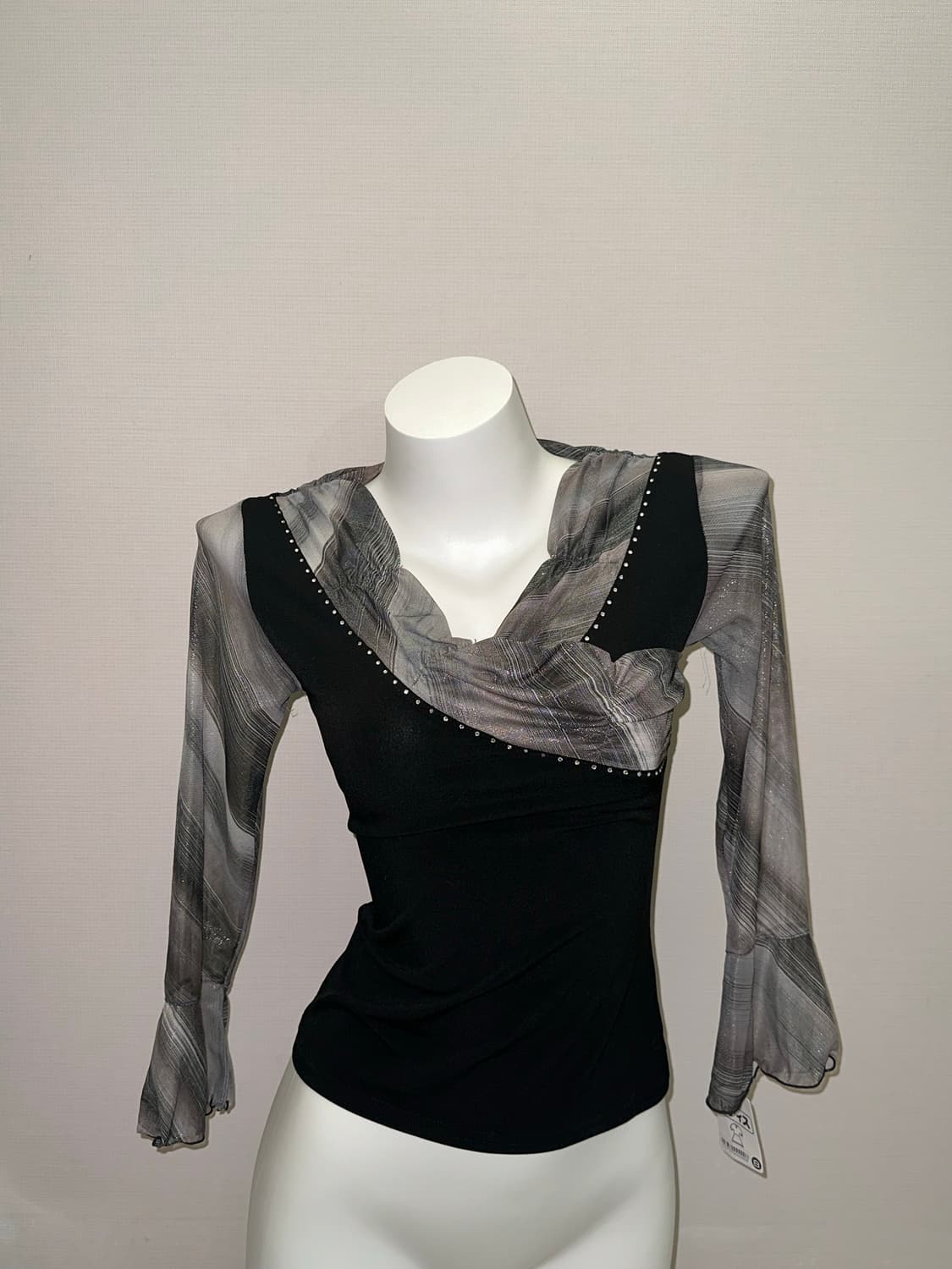 긱시크 브이넥 오리엔탈 7부 탑 상품이미지7