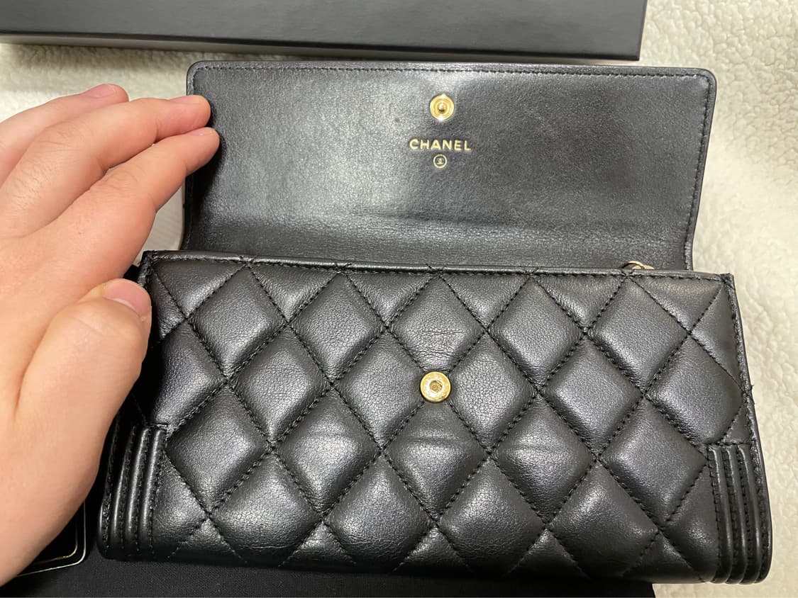 샤넬 보이 램스킨 클래식 장지갑 상품이미지7