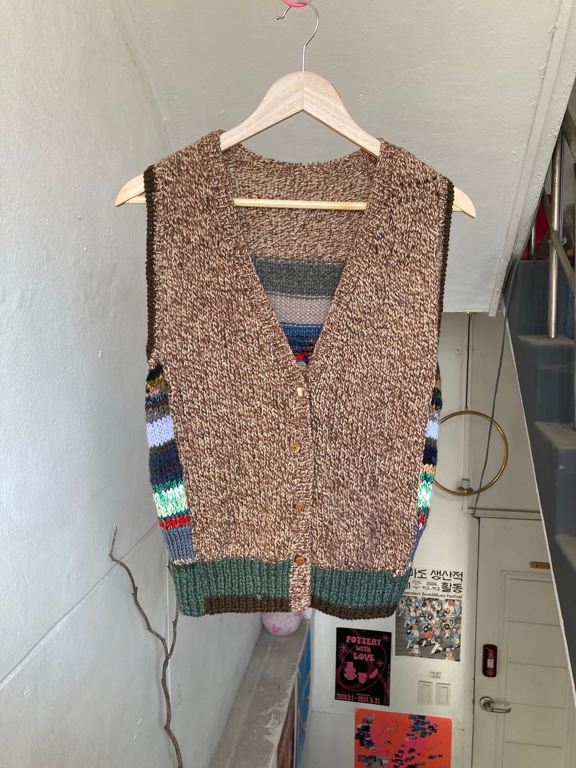 HANDMADE 니트 조끼 상품이미지1