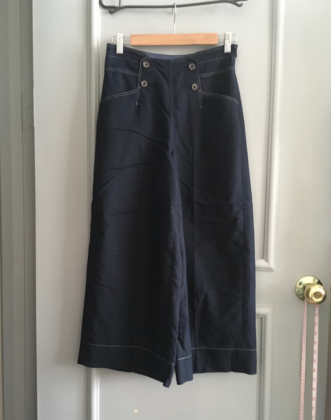 듀엘 린넨 혼방 와이드 팬츠 호칭 67-94 상품이미지3