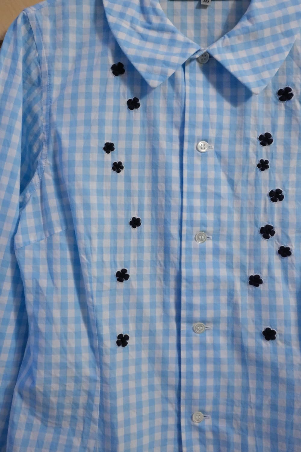 GIRL 2016 Gingham Embroidered Blouse 상품이미지4