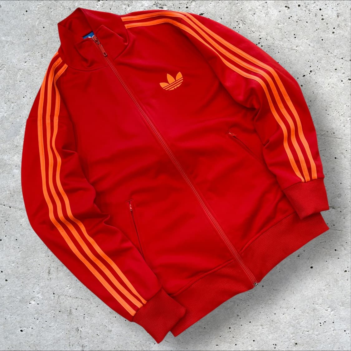 [100] 13s 아디다스 파이어버드 트랙탑 져지 레드 D240 상품이미지1