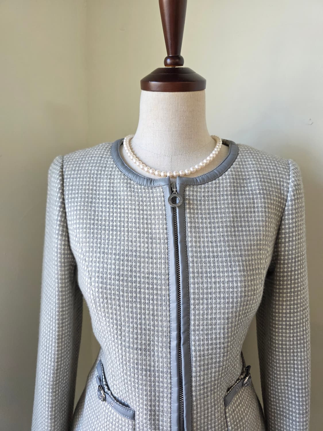 courreges 꾸레쥬 각인 집업 트위드 셋업 상품이미지3