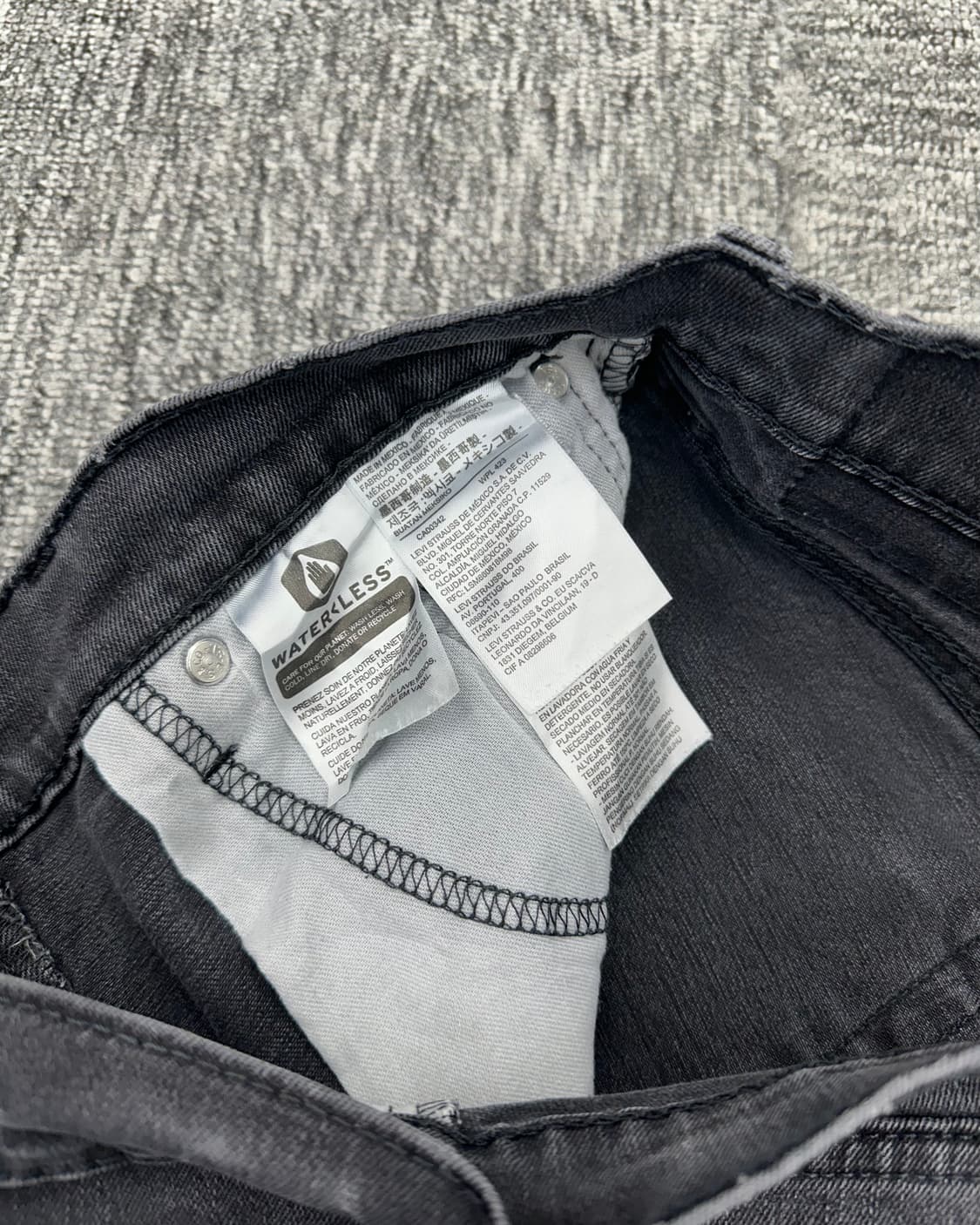 (허단39)리바이스 511 흑청-M1689 상품이미지5