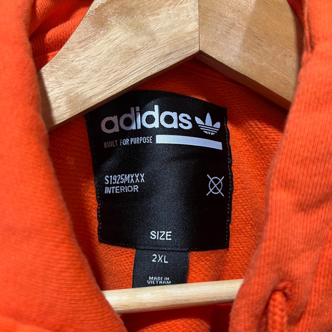 아디다스 주황 후드티 상품이미지3