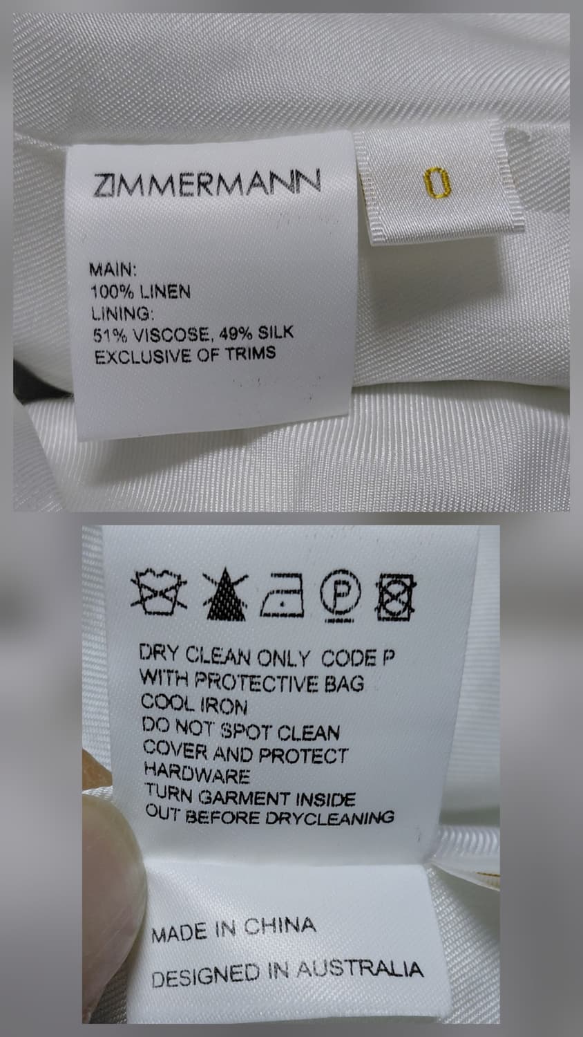 [ZIMMERMANN] 짐머만 옐로우 로즈 플로럴 린넨 블레이저 상품이미지6