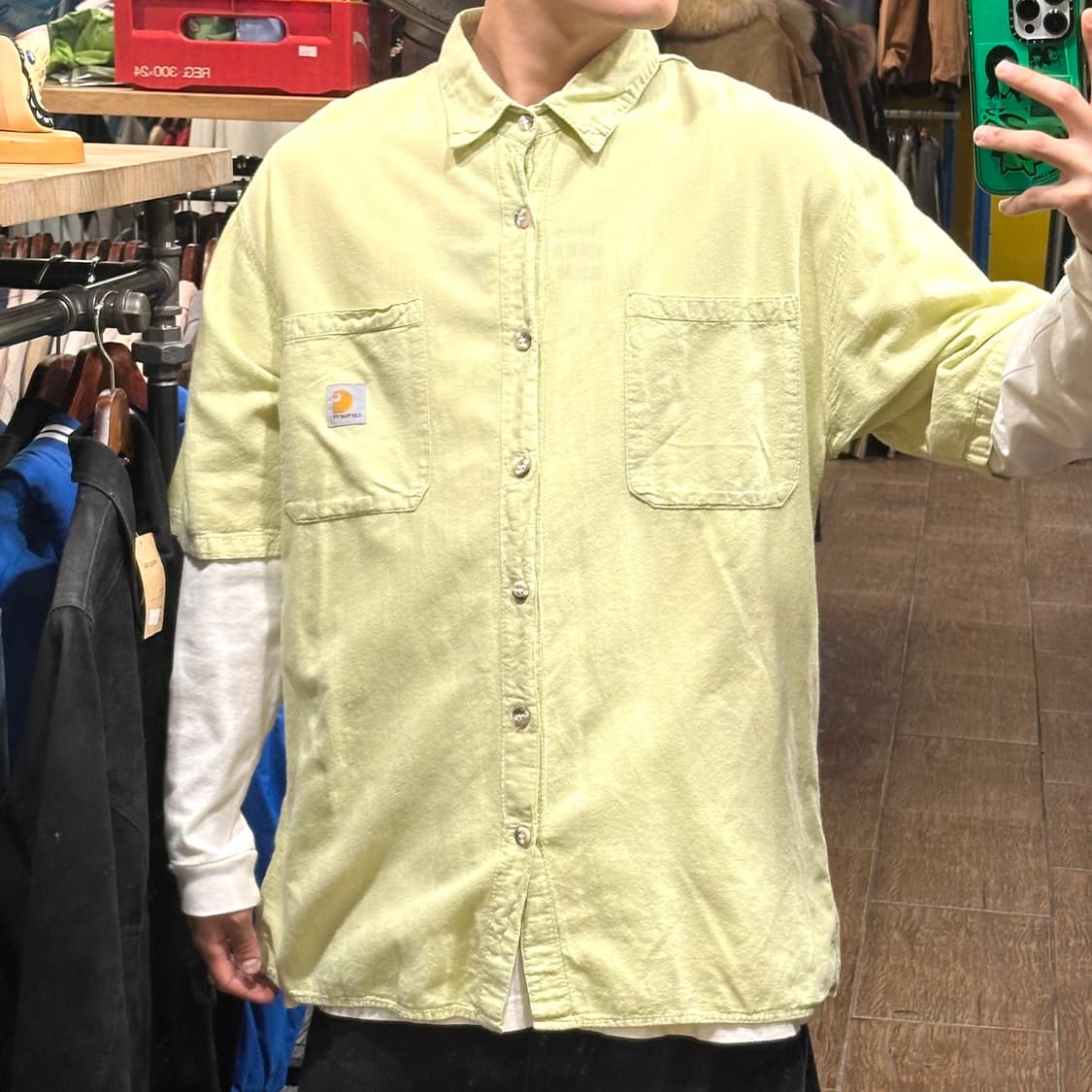 [HI] 칼하트 반팔셔츠 그린 상품이미지1