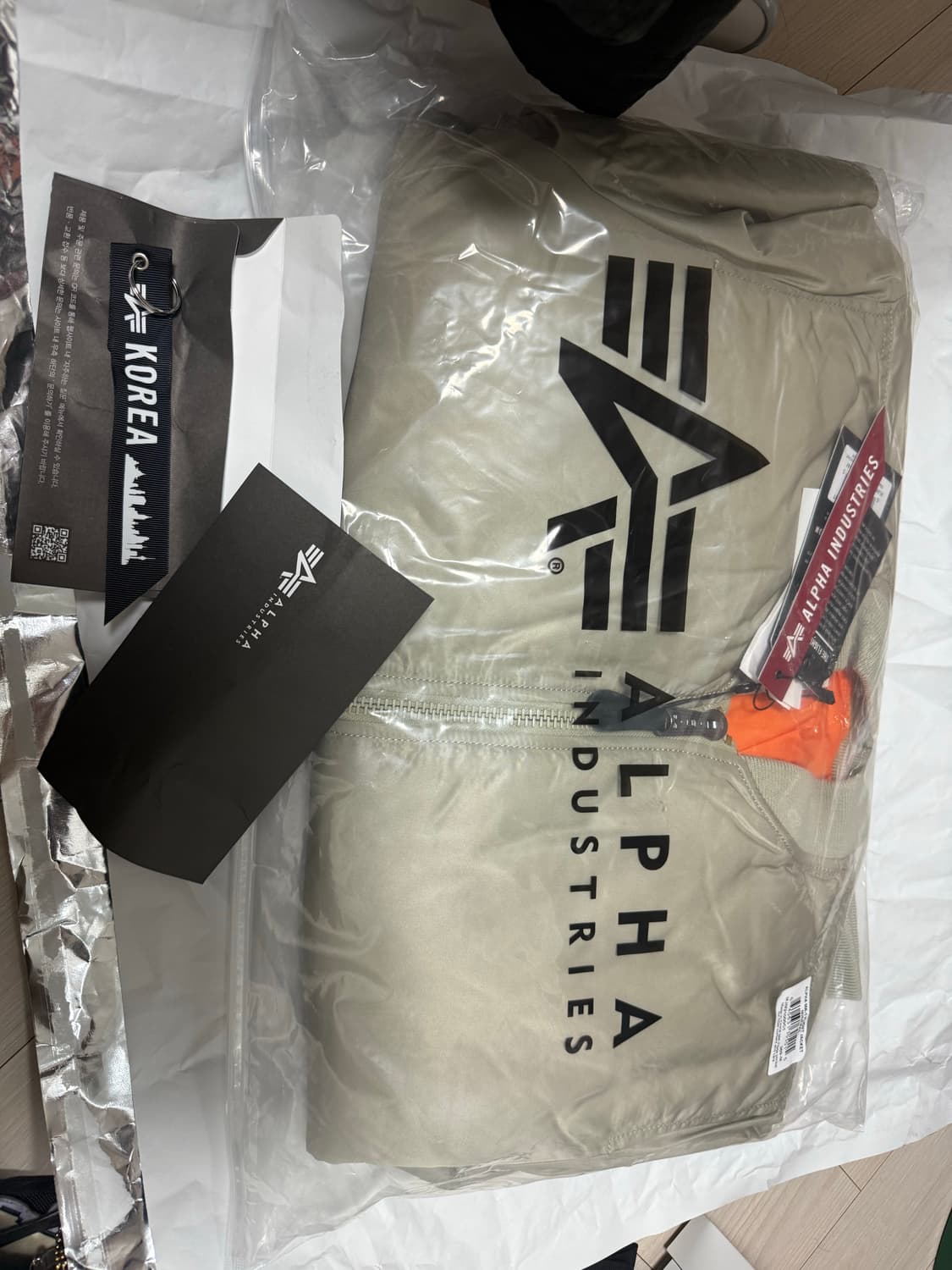 알파인더스트리ALPHA MA-1 FLIGHT JACKET(MINERAL) 상품이미지4