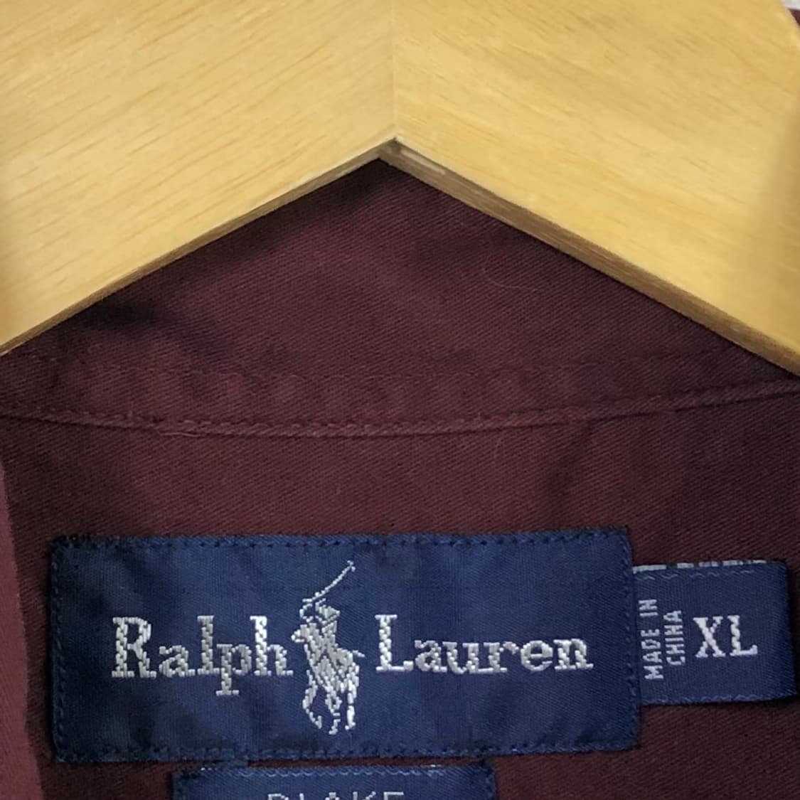 Xxl 폴로 버건디 솔리드코튼 셔츠 상품이미지3