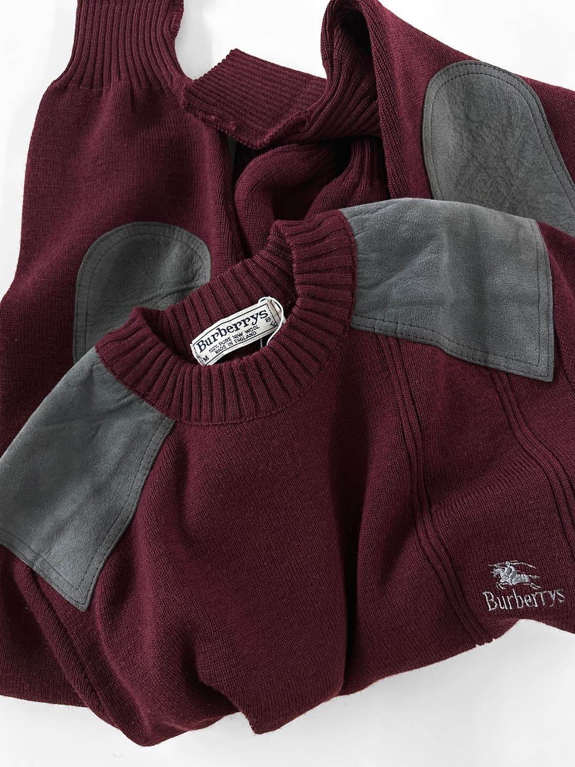 80~90s 빈티지 버버리 울 코만도 스웨터 상품이미지3