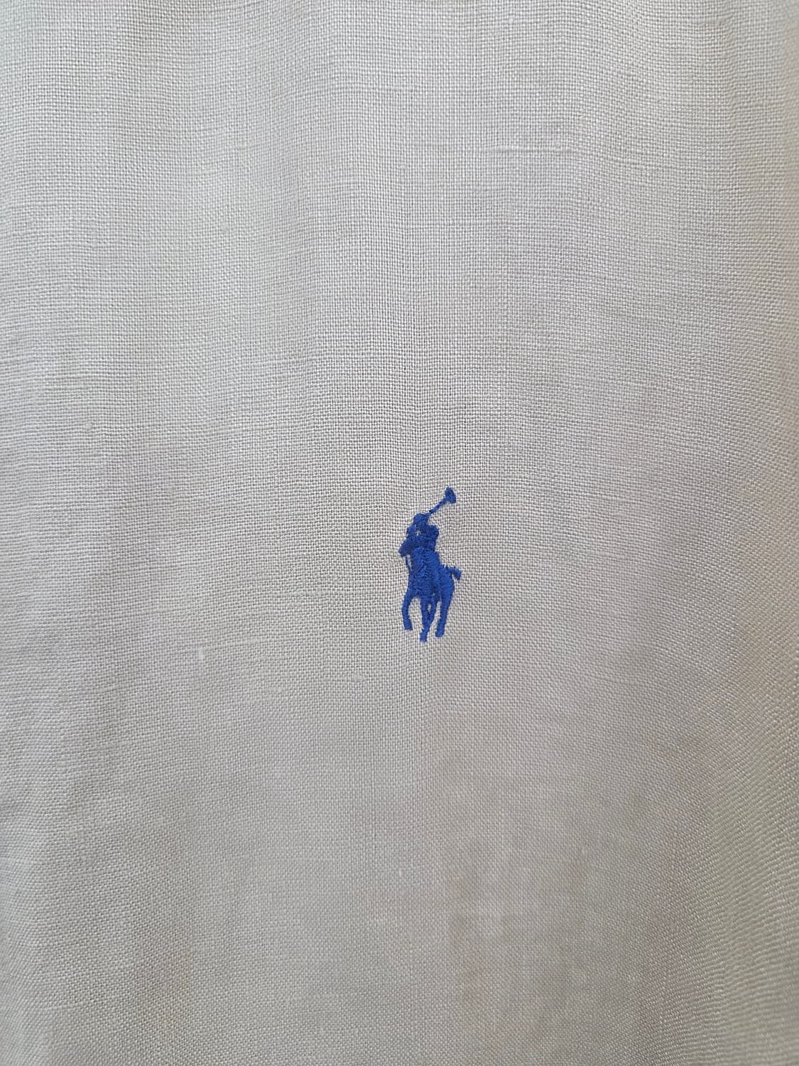 M 큐알정품 폴로 랄프로렌 린넨 긴팔 셔츠 브라운 상품이미지2