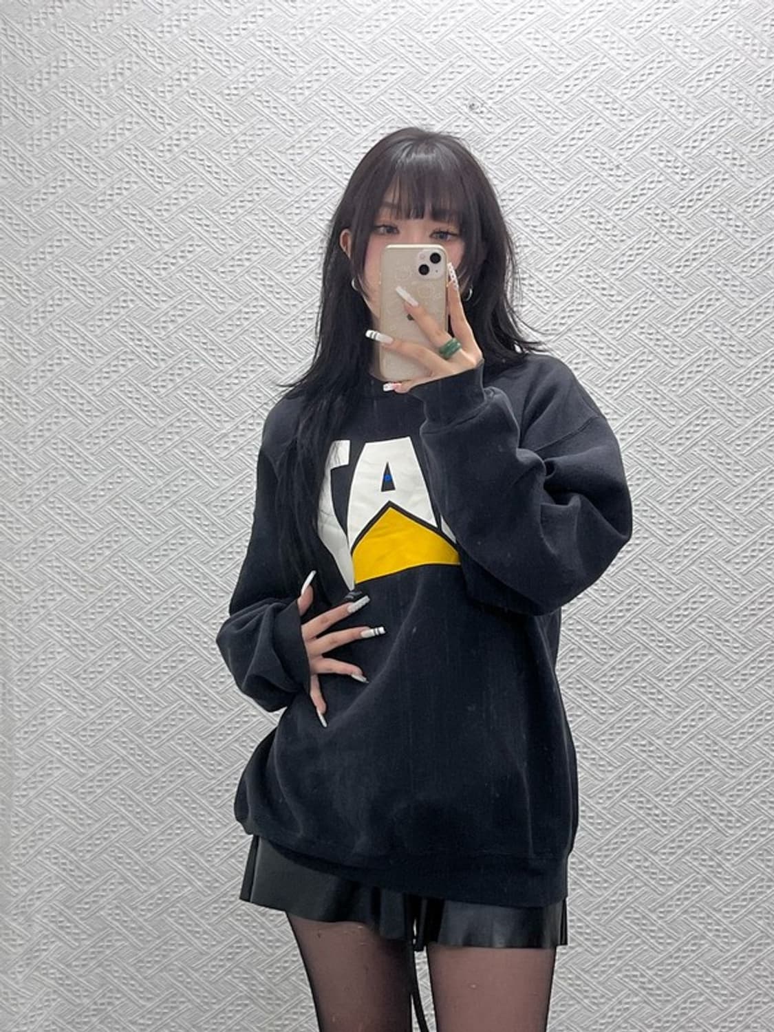 CAT 빈티지 90s 올드스쿨 빅로고 오버핏 맨투맨 XL C10922 상품이미지1