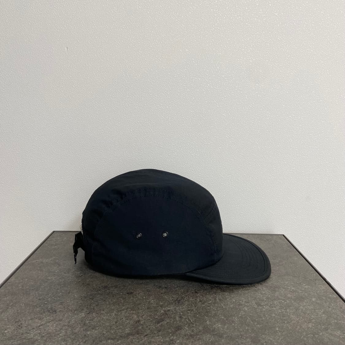 (OS) 슈프림 박스로고 캠프캡 모자 러버 로고 블랙 상품이미지3