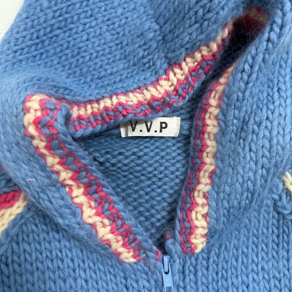 CLUB VVP 니트 집업 상품이미지5