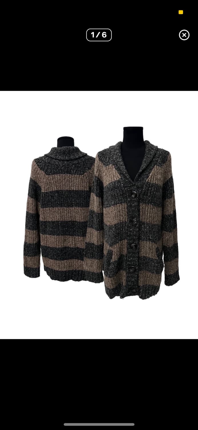 빈티지 스트라이프 롱 가디건 상품이미지1