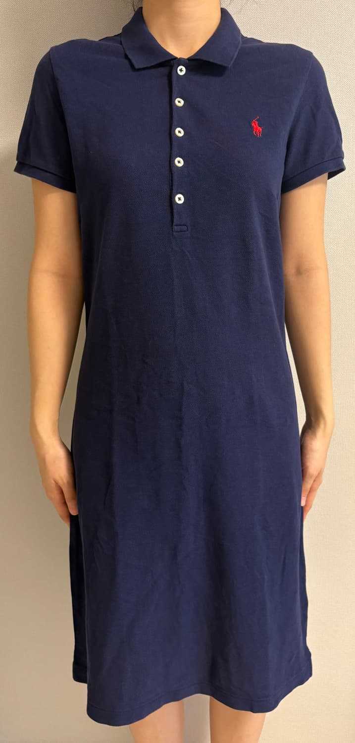 폴로 남색 롱원피스 상품이미지3