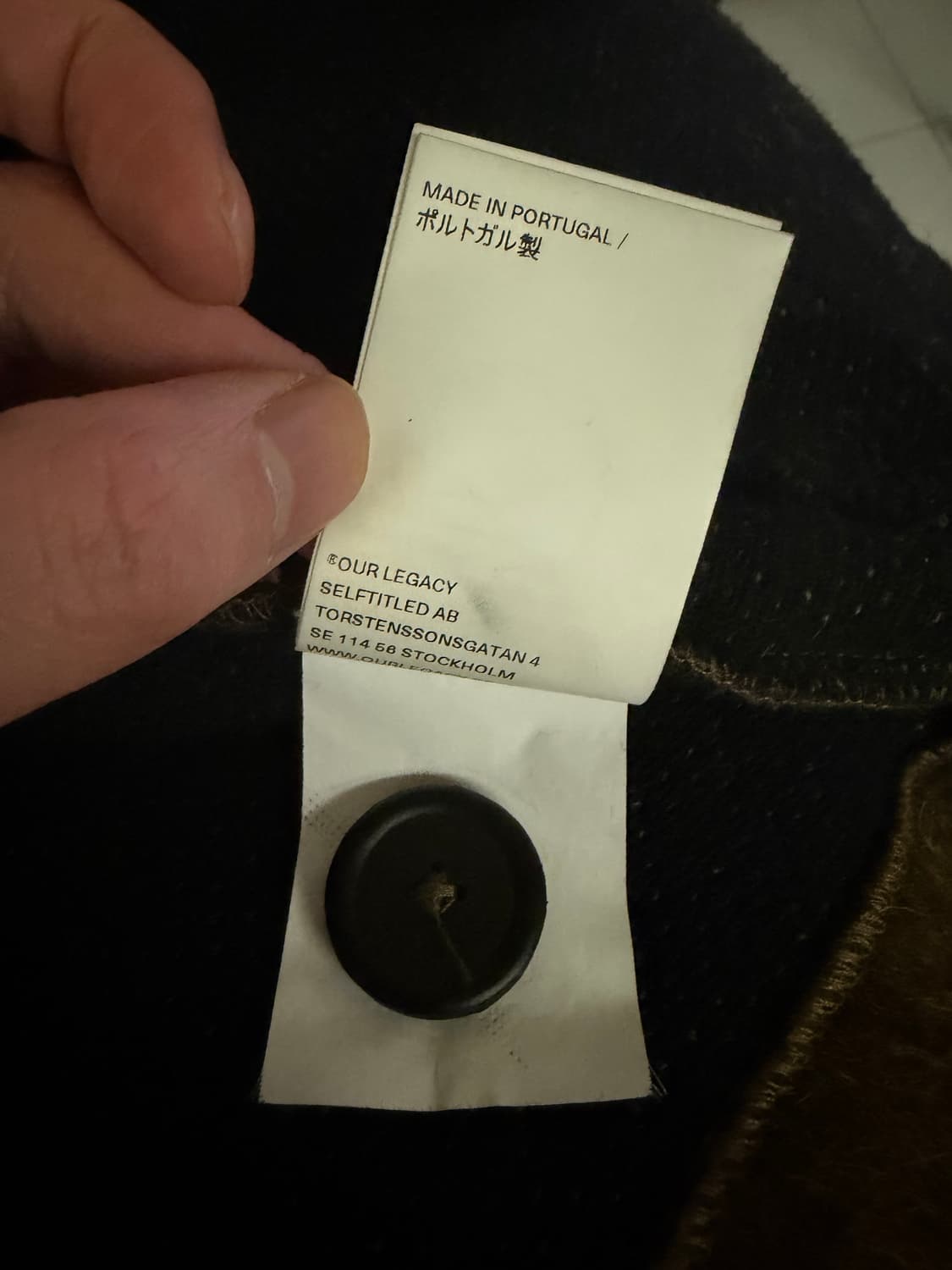 아워레가시 모헤어가디건 올리브 50 xl 상품이미지4