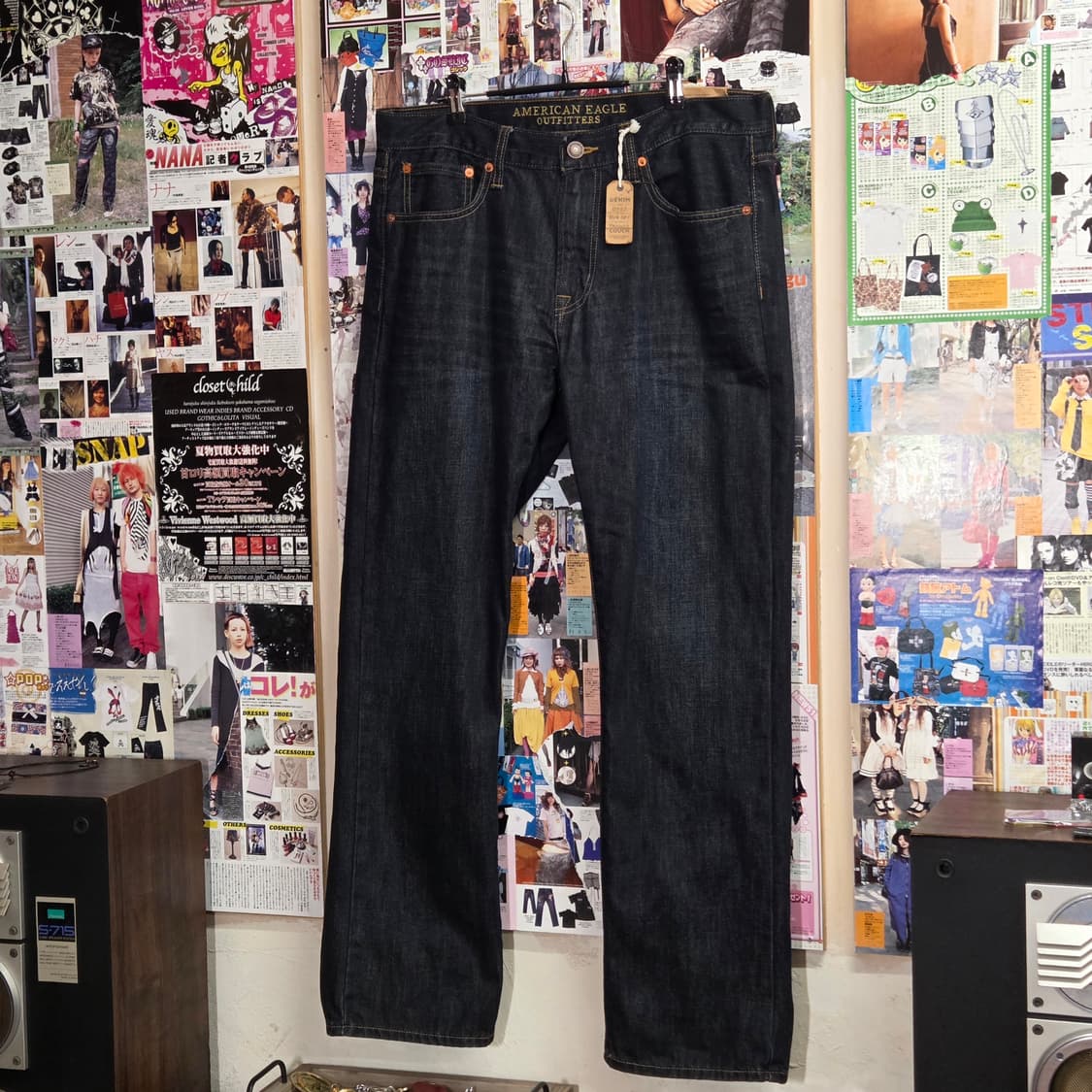 아메리칸 이글 진청 스트레이트 데님 팬츠 상품이미지5